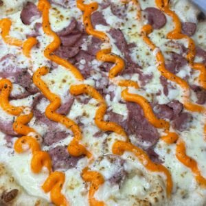 Nosso Cardápio calabresa com cheddar